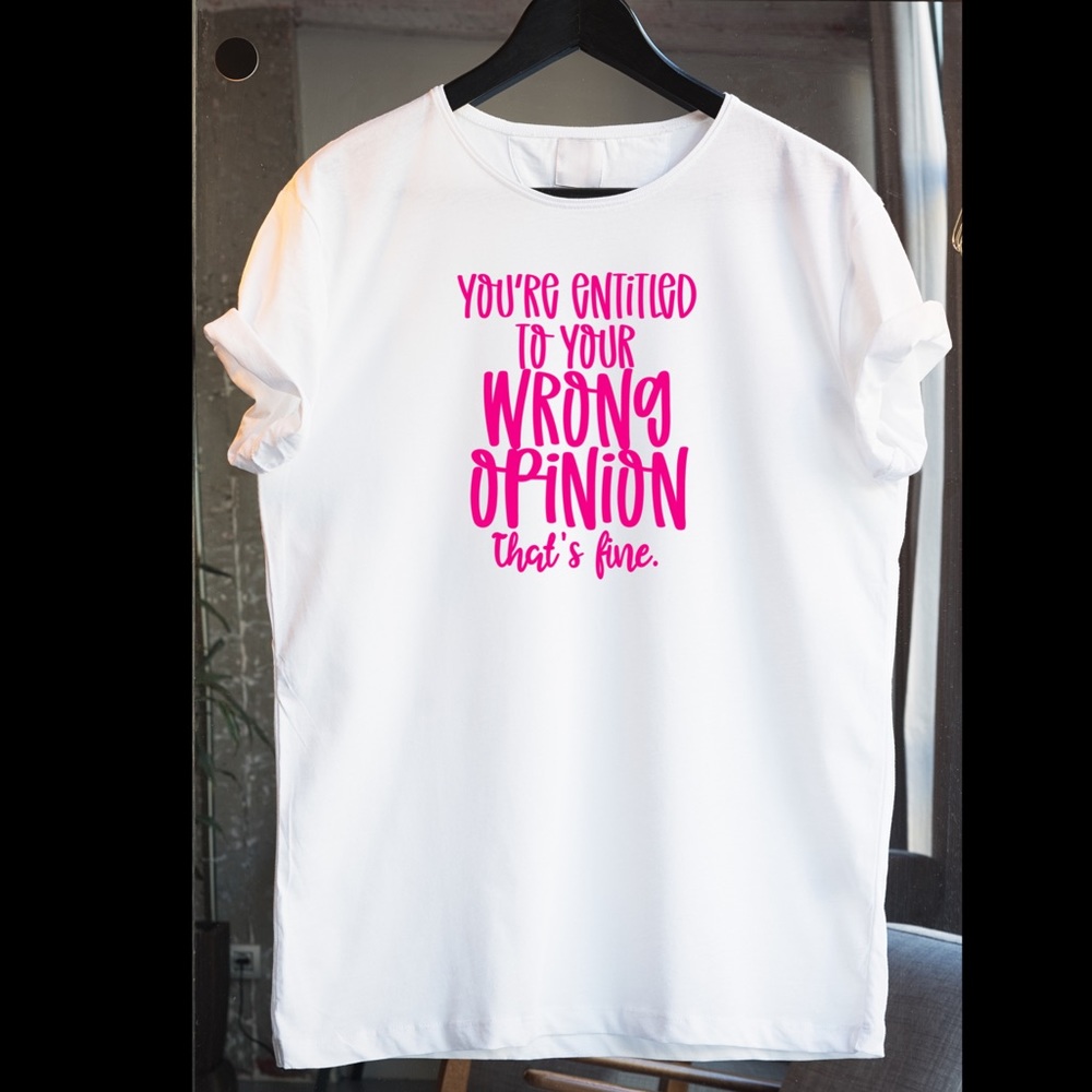 Women’s Funny Typography T-Shirt